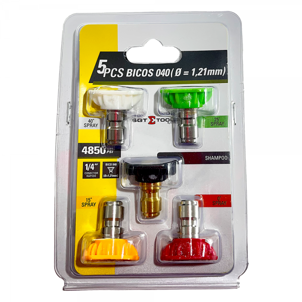 JUEGO 5 BOQUILLAS 040 (DÍA. 1,21 MM)