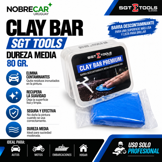 CLAY BAR SGT DUREZA MEDIA 80 GR
