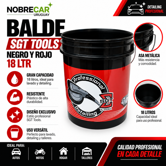 BALDE NEGRO Y ROJO 18 LTR - SGT