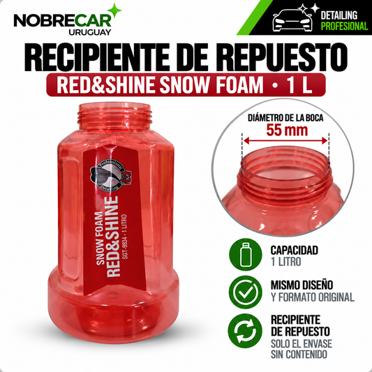 RECIPIENTE DE REPUESTO RED&SHINE SNOW FOAM 1 LTR - SGT