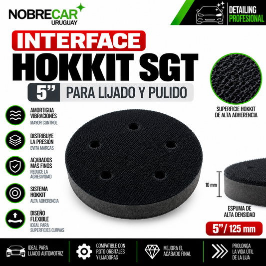 Interface Hokkit SGT 5" para Lijado y Pulido
