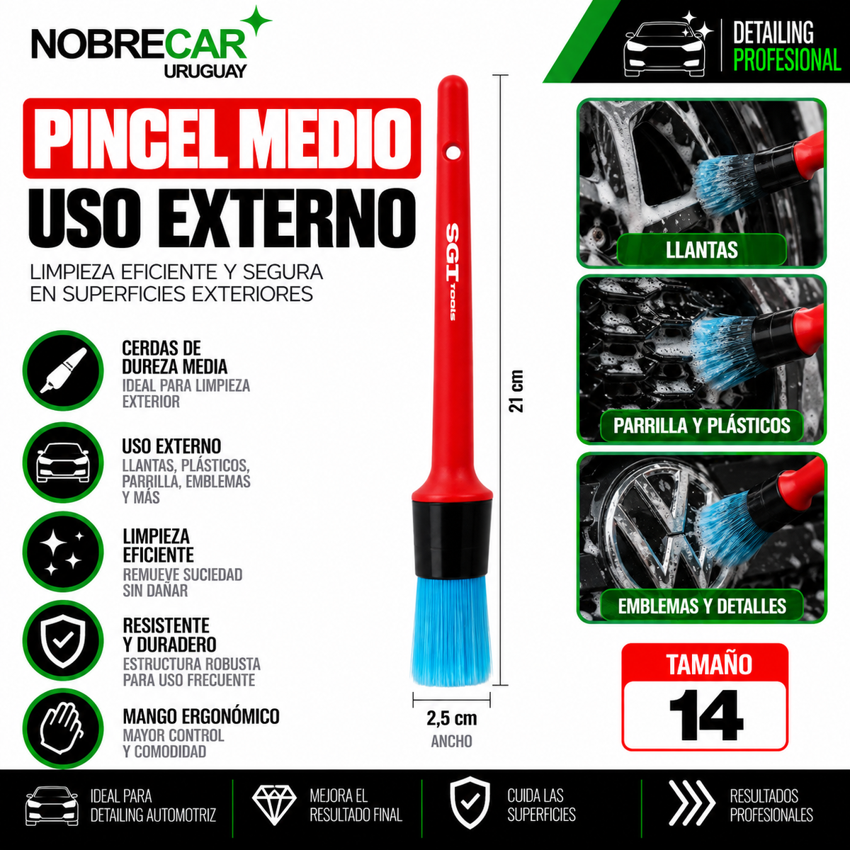 PINCEL MEDIO USO EXTERNO TAM: 14 - SGT