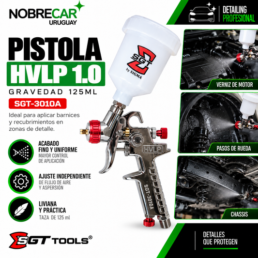 PISTOLA DE PINTURA 1.0 HVLP GRAVEDAD 125ML - SGT-3010A