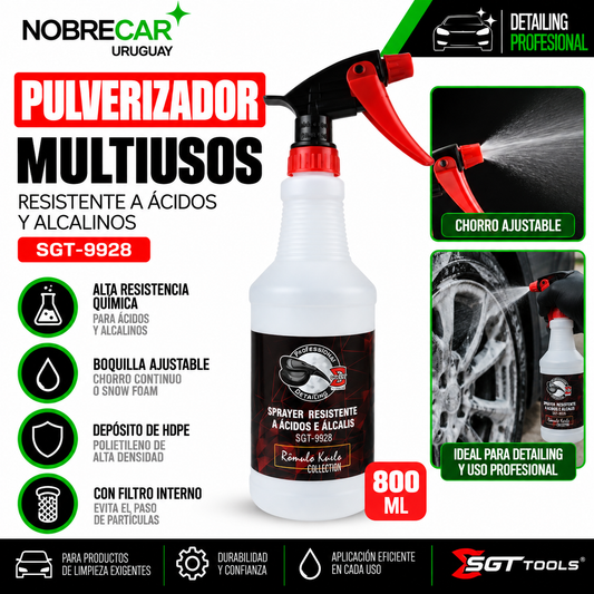 PULVERIZADOR MULTIUSOS RESISTENTE A ÁCIDOS Y ALCALINOS  800 ML - SGT-9928