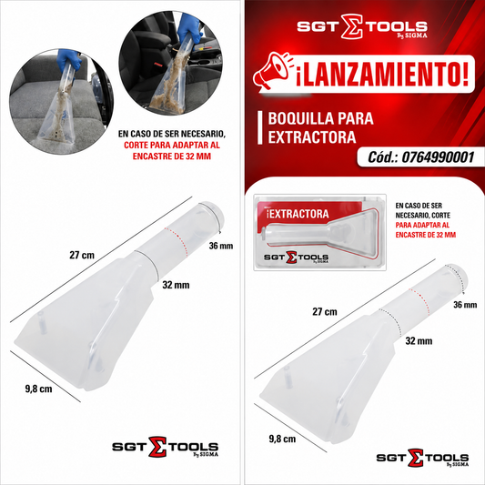Pico Universal para Extractora y Aspiradora - SGT Tools