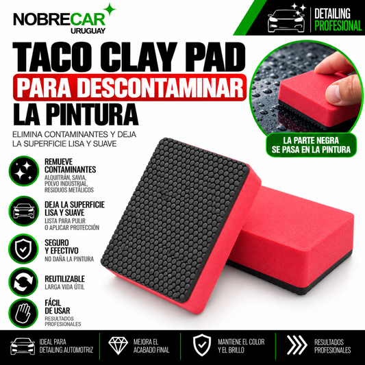Taco Clay Pad para Descontaminar la Pintura