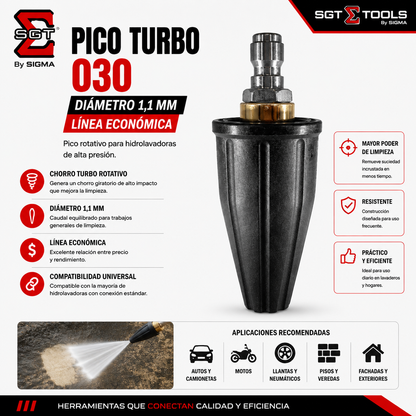 Pico TURBO 030 (DÍA. 1,1 MM) - LÍNEA ECONÓMICA