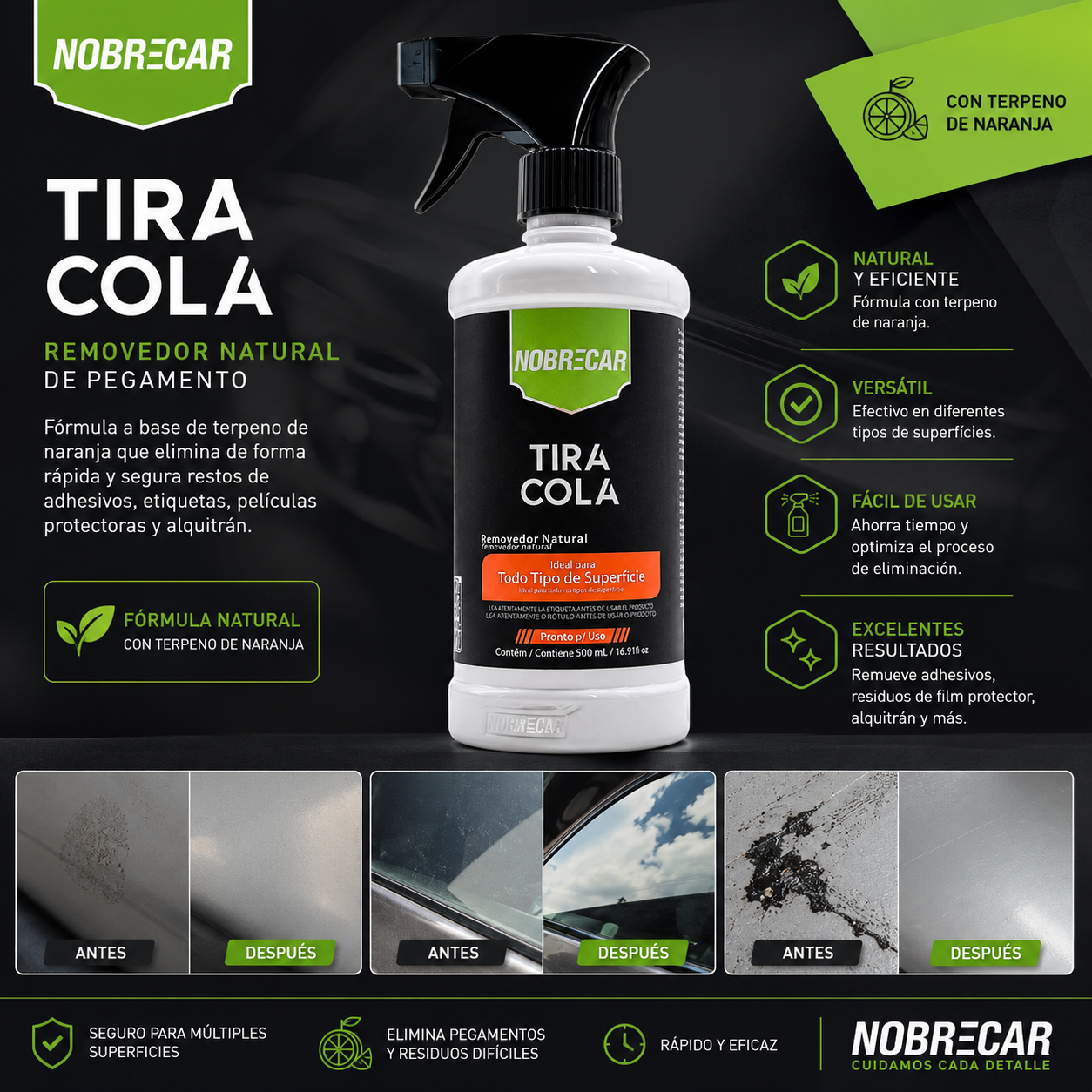 Quita pegamento Natural - TIRA COLA 500ml