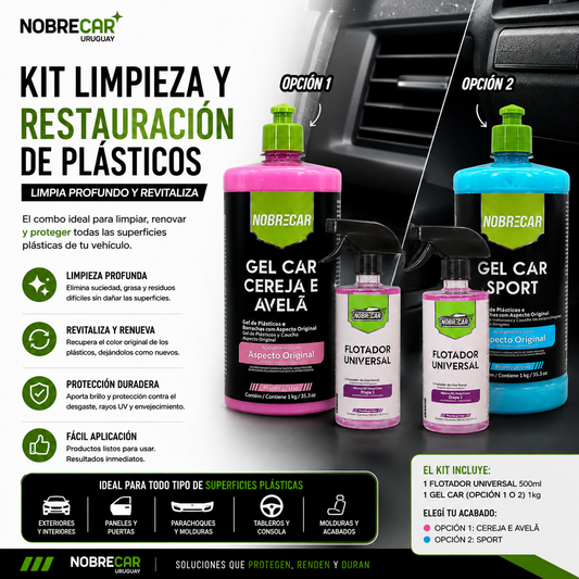 Kit Limpieza y Restauración de Plásticos Nobrecar