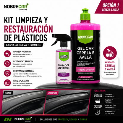 Kit Limpieza y Restauración de Plásticos Nobrecar
