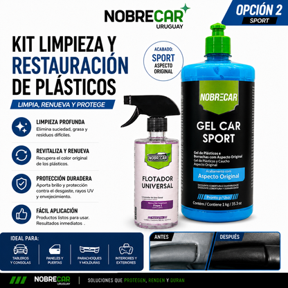 Kit Limpieza y Restauración de Plásticos Nobrecar