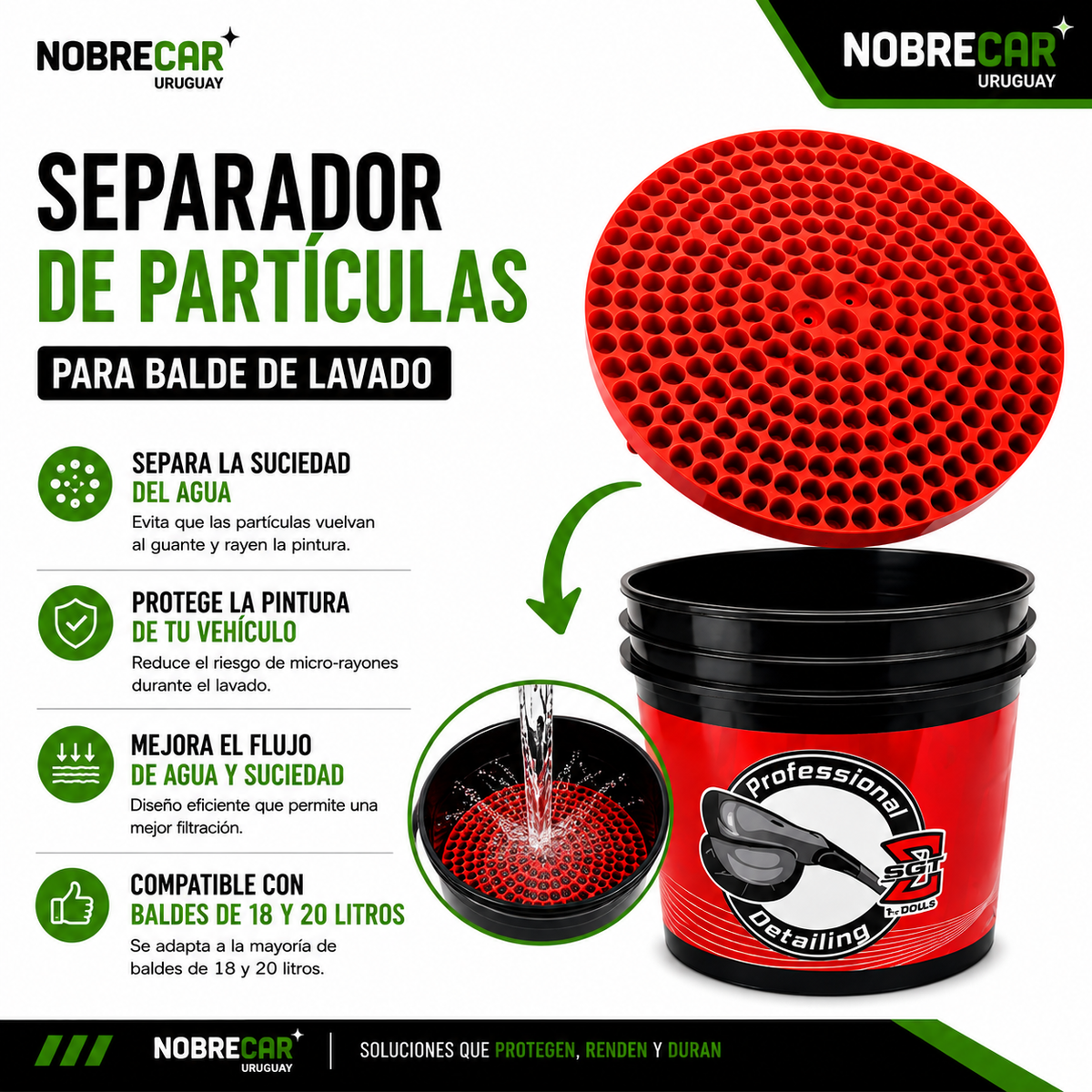SEPARADOR DE PARTICULAS PARA BALDE 18 LTR