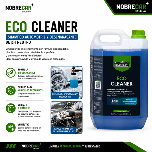 Eco Cleaner 5L | Shampoo Automotriz y Desengrasante pH Neutro
