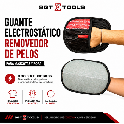 Guante Electrostático Removedor de Pelos para Mascotas y Ropa – SGT TOOLS