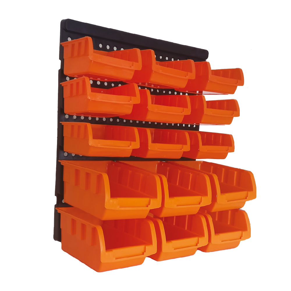 PANEL ORGANIZADOR 15 CAJAS ANARANJADO