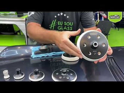 Soporte con velcro en aluminio para ROTATIVA rosca 5/8